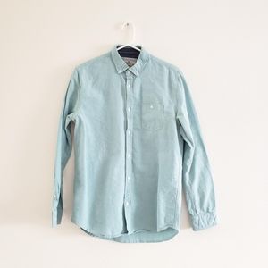 Blue Long-sleeve Button-down Shirt